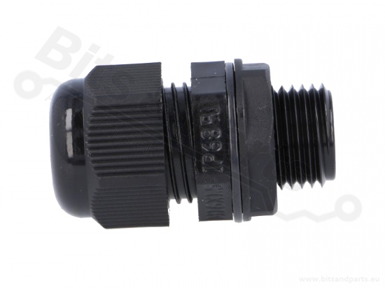 Cable gland 5-10mm M16 IP68 water/dustproof black